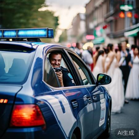 法院警车接亲事件：真相揭秘，网传谣言被破解