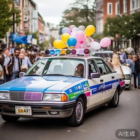 警车接亲，宽容理解