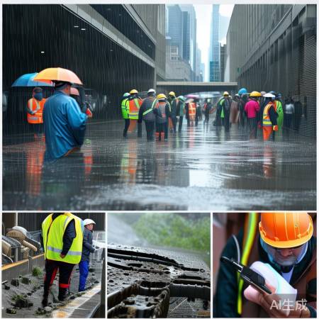 预防暴雨灾害，关注预报，建排水