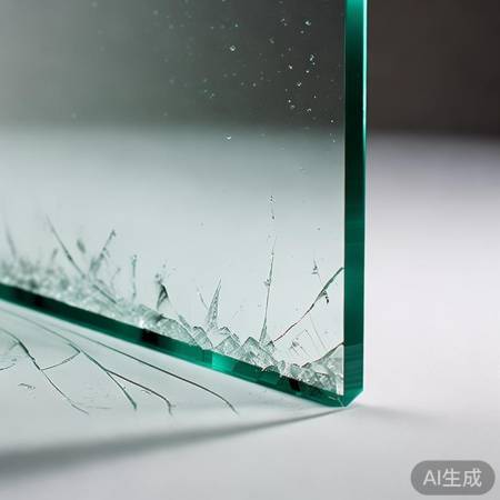 钢化玻璃耐冲击，碎片不飞溅