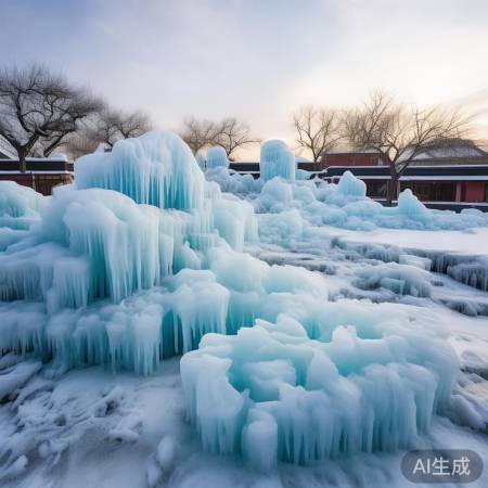 网友实拍：北京罕见冰河时代奇观，冬日美景引关注