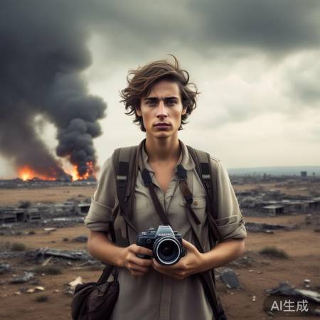 记者战地坚守，为和平发声