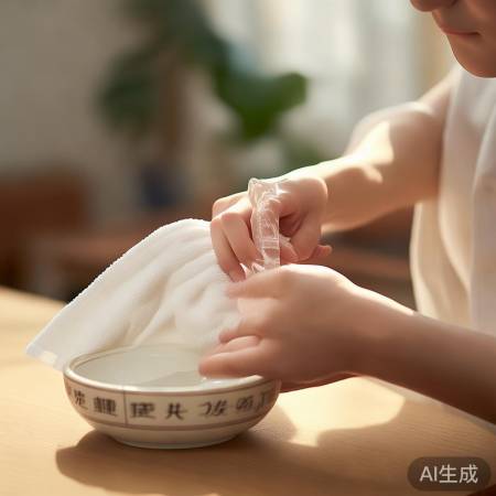 化骨水敷患处，注意适量。