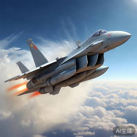 歼20涡流，科技实力赞