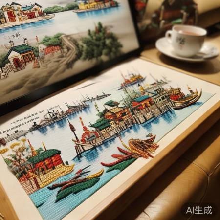 女子16年绣成清明上河图，重现千年画卷魅力