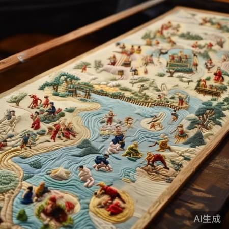 王芳绣出528米长清明上河图