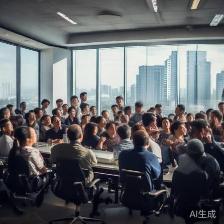 山东企业员工看感人纪录片