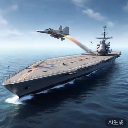 福建舰弹射机亮相，展示中国海军