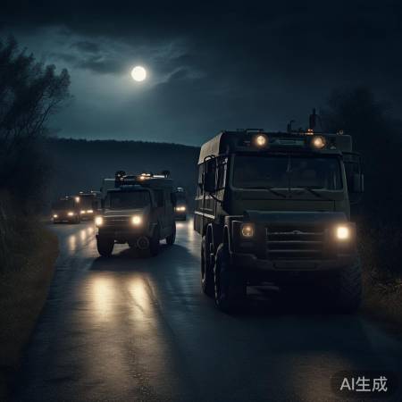 夜间专业车队运军车