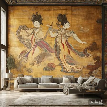 丝路瑰宝，飞天壁画入时尚