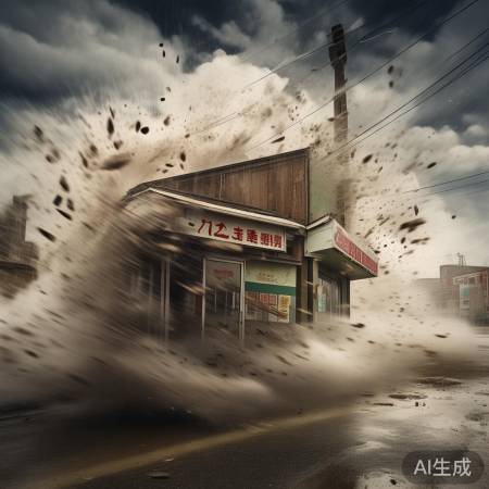 台风肆虐，正新鸡排门店不幸被吹走，事件追踪