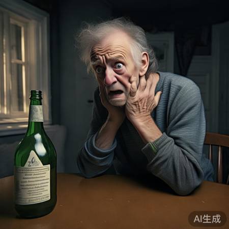 大叔误喝神秘化骨水，喉咙不适。