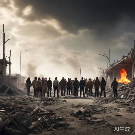 “空袭反思，呼吁和平”