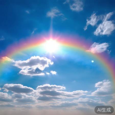 春夏日晕，七彩冰晶光