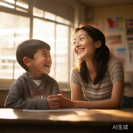 美好瞬间，师生欢乐