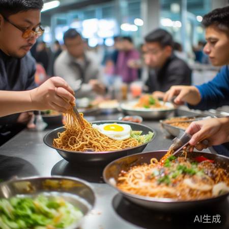 高速泡面秀，风味各异