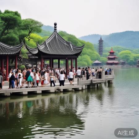 西湖故宫游客如织，畅游直击盛景瞬间