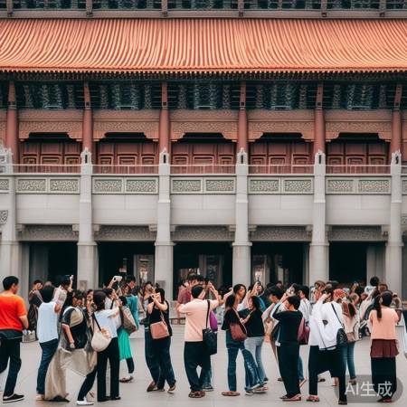 河南博物院，文化地标，游客如织