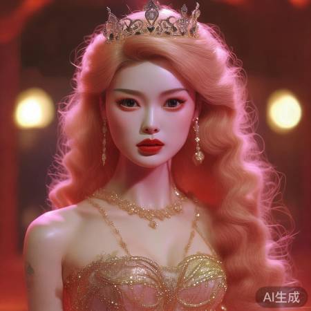 迪丽热巴惊艳芭比娃娃