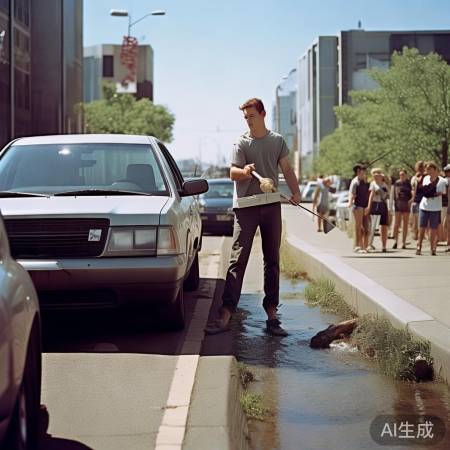 “停车钓鱼新潮流”