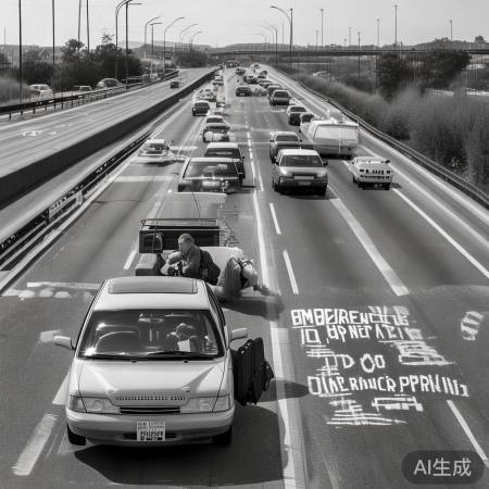 “应急车道禁停车，生命通道需守