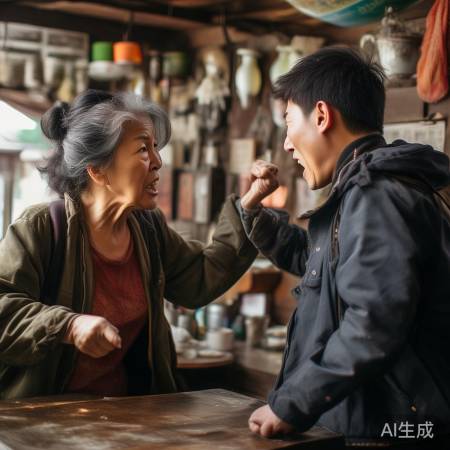 中国老板娘亮拳一击，外籍游客惊慌踩翻躺椅！