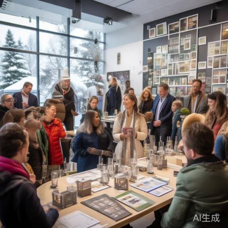 看房人潮赶集般热闹