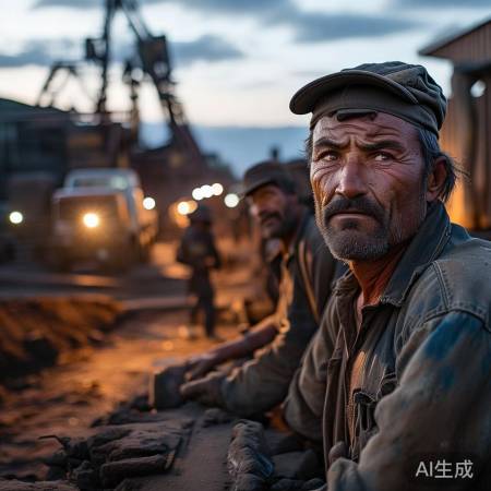 矿工辛勤付出，员工幸福生活