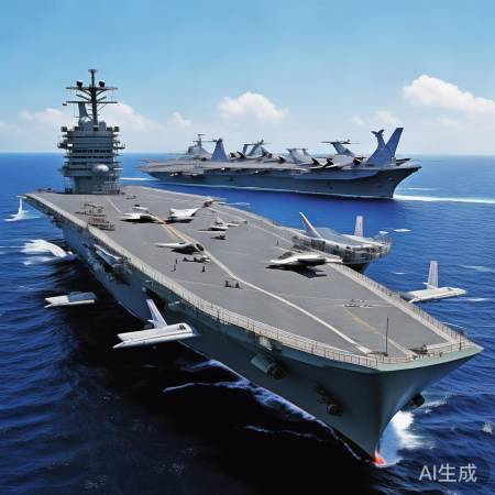 中国航母多机种，美航母战斗力强