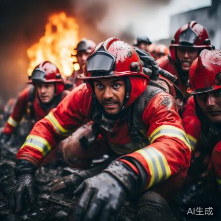 英勇消防员，生命守护者