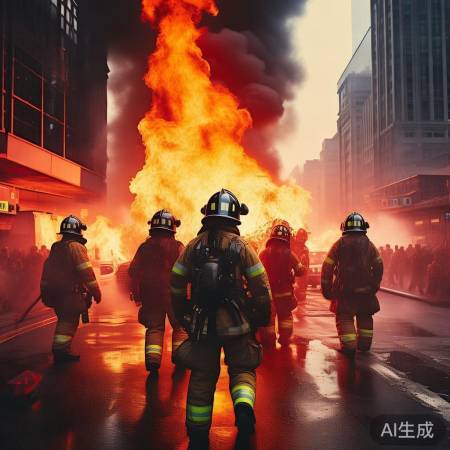 冷静应对，消防英雄守护