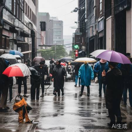 出行防雨，积水勿趟，排水防涝，
