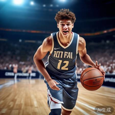 杨瀚森NBA首秀观赛陪伴，激情瞬间引关注