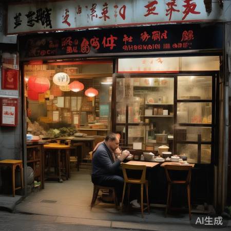 谢霆锋重庆街头吃小面，偶遇美食瞬间引网友热议