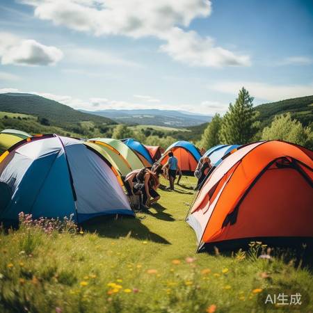 帐篷族共享自然时光