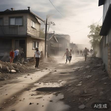 地震引发巨响惊居民