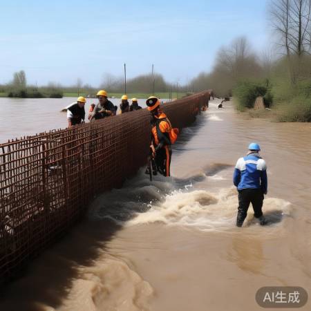 南宁紧急措施：丢铁笼浇筑混凝土，有效阻挡洪水侵袭