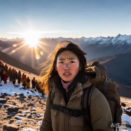 高原旅途中遇险