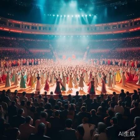 朝鲜人民精神饱满