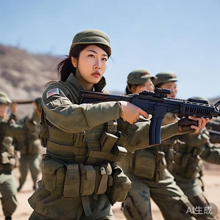 朝鲜女兵舞剑英姿飒爽阅兵式瞬间震撼！