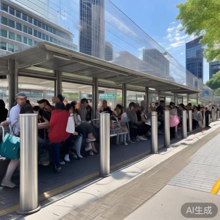 公交站升级，缓解拥挤，心情舒畅