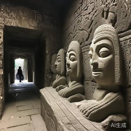 神秘符号古石雕