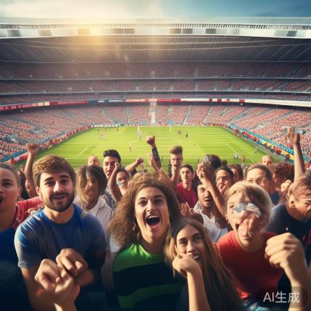 “足球迷，共勉未来！”