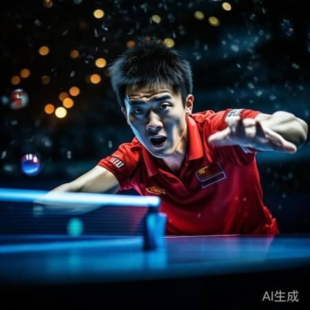 乒乓球精彩瞬间