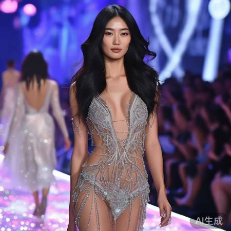 刘雯第九次维密秀惊艳亮相，领跑时尚潮流
