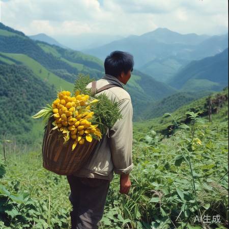 男子摘黄精不幸误踩野猪夹，紧急求生！