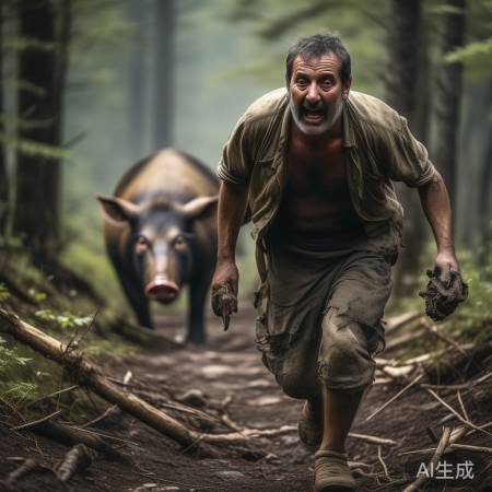 张先生用土办法解野猪夹