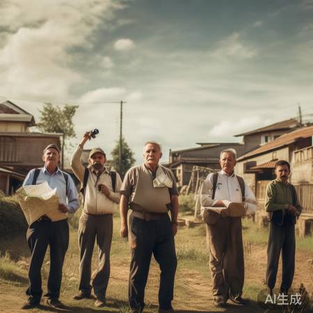 村干部守护村民安全