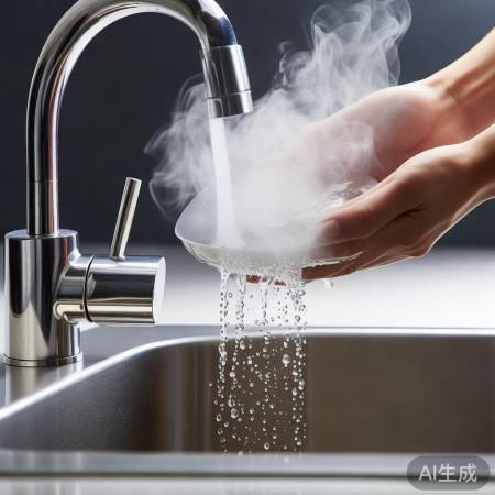 开水冲龙头，净化杀菌