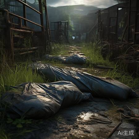 废弃垃圾场恶作剧藏尸袋